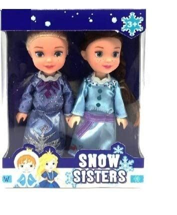 Buy Snow Sister Doll Set for Girls with Beautiful Eyes Attractive Looks ...