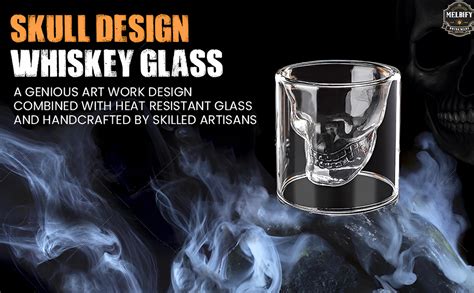 Melbify Skull Whiskey Glass Gift Set | 2 pc Set | 200 ML | Double ...
