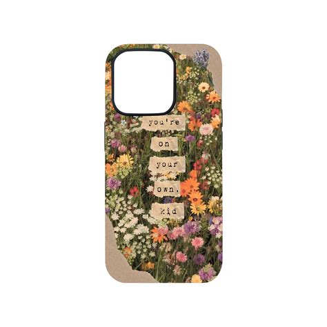 You're On Your Own Kid Floral Case – Sleek Cases | Anti Yellow Cases At 199