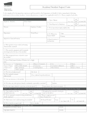 Fillable Online mun Accident/Incident Report Form - Memorial University ...