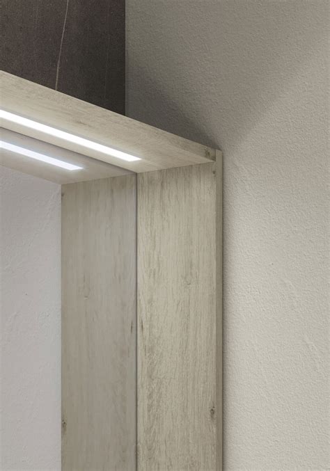 Nest rectangular framed mirror with integrated light - Mirrors, Rectangular mirrors - Ideagroup