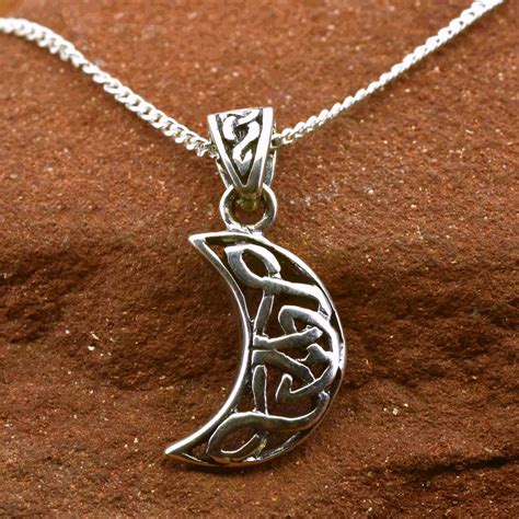 Celtic Moon Pendant - Royal Mile Silver