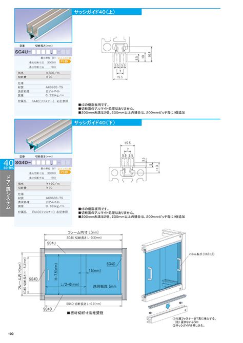 Door Slider, Sash Guide 40 (Upper) | YUKIGIKEN | MISUMI Indonesia