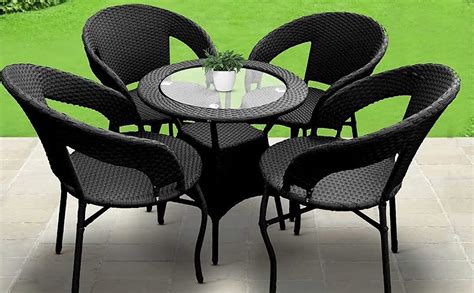 Corazzin Garden Patio Seating Chair and Table Set Outdoor Balcony ...