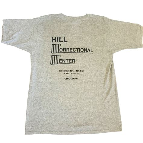 Vintage Y2K Hill Correctional Center Prison Galesburg Cougars Gray ...