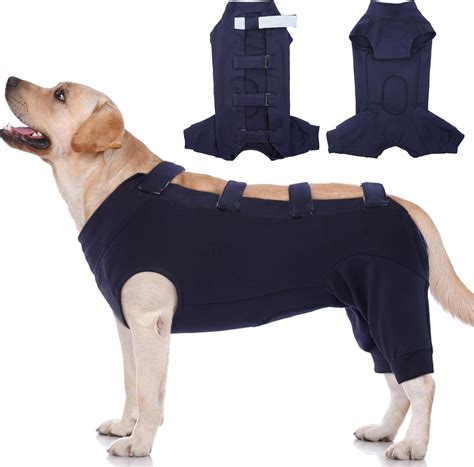 IECOii Dog Recovery Suit Female Male Dog Onesie After Surgery Spay ...