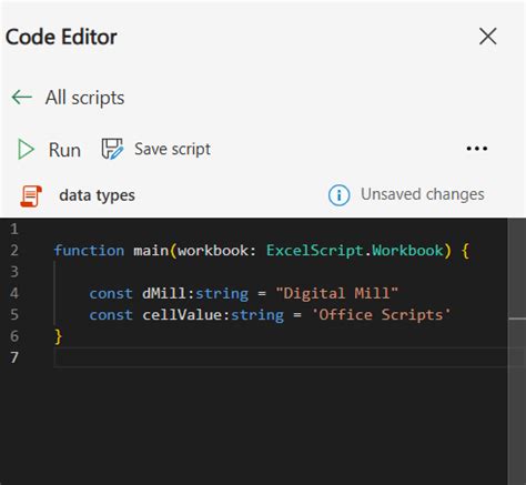 Image result for Office Scripts Types