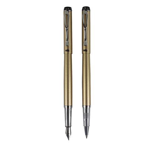 Sipliv 301 Diamond Pen Cap Slim Fountain Pen and Rollerball Pen Set ...