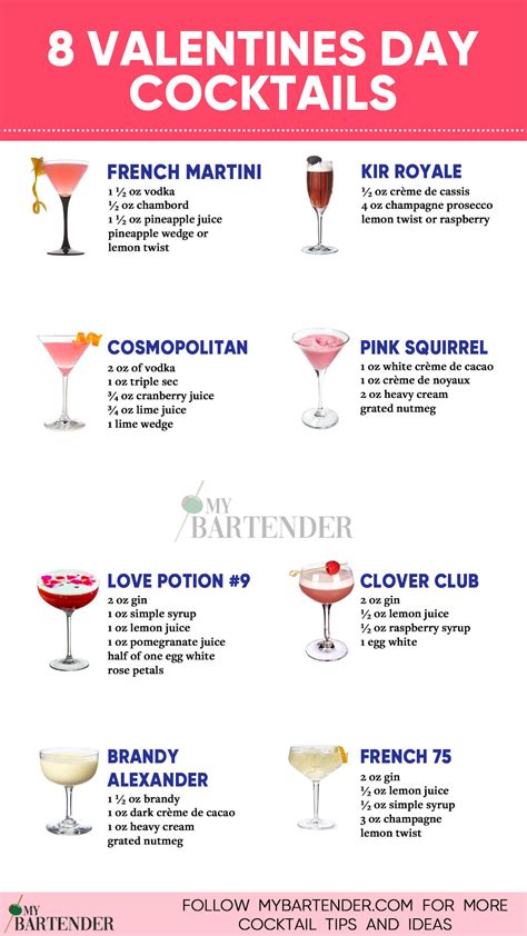 20 Best Valentines Day Cocktails to Try | Recipe | Cocktail drinks ...