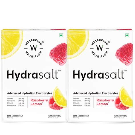 Hydrasalt Raspberry Lemon – Electrolyte Powder (Pack of 15) | Wellbeing ...
