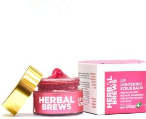 Herbal Brews Lip Balm for Dark Lips to Lighten - 100% Ayurvedic Organic ...