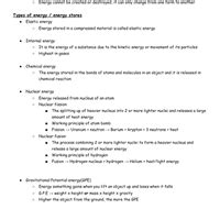 Energy, Work and Power Chapter Notes - Physics for GCSE/IGCSE - Class ...