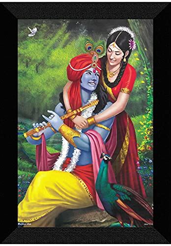 SAF paintings Radha Krishna Wall Décor Premium Framed Paintings for ...