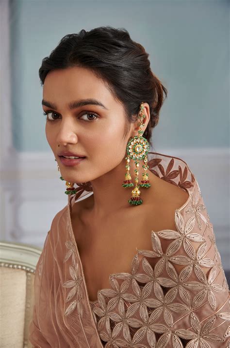 Ritvi Mint Green Kundan Jhumka Earrings – Paisley Pop Shop