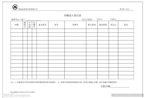 出入仓库人员登记表_word文档在线阅读与下载_文档网