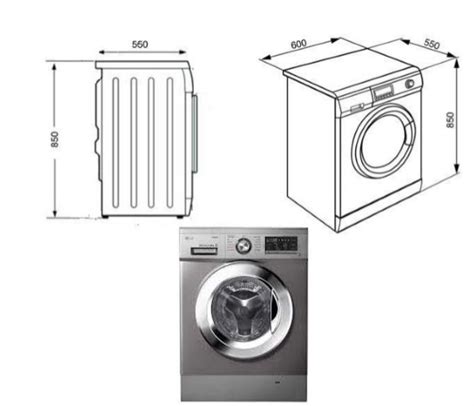 Image result for Washing Machine Front and Side View
