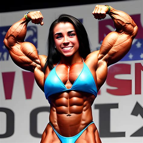 20 year old hyper muscled female bodybuilder with 25 inch biceps ...