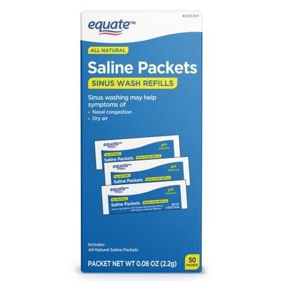 Equate Natural Saline Powder Packets Sinus Wash India | Ubuy
