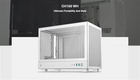 Buy DeepCool CH160 WH Portable Mini-ITX case at best price-Mdcomputers.in