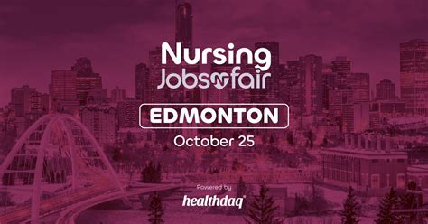Nursing Jobs Fair Edmonton 2025, Edmonton Sandman Hotel, 25 October ...