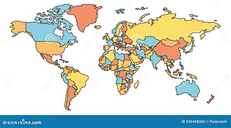 Image result for Map. Simple Countries
