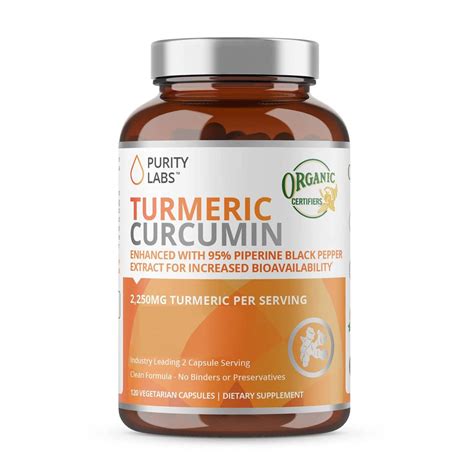 Buy Turmeric Curcumin with Black Pepper Bioperine 2,250 MG/Serving, 95% ...