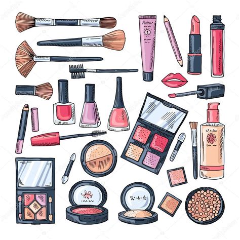 beauty products drawing