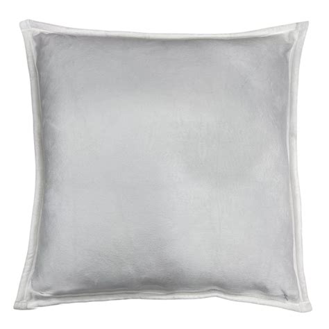 White Micro Plush Throw Pillow, 24"