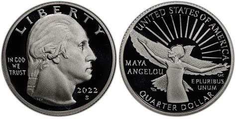 Images of American Women Quarters 2022-S 25C Maya Angelou-Silver First ...
