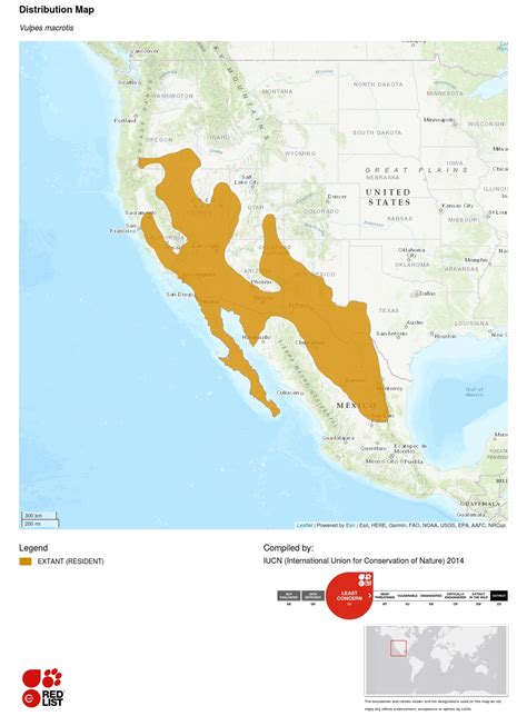 Distribution Of Kit Foxes