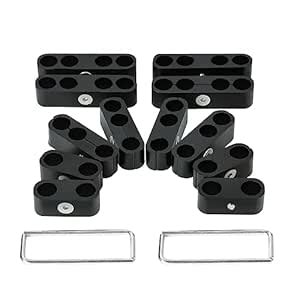 Spark Plug Wire Separators Aluminum Kit, 7mm 8mm 9.5mm Engine Spark ...