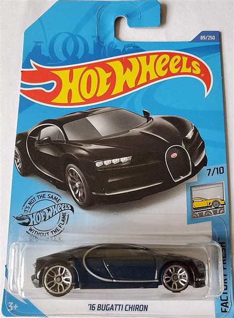 Hot Wheels 2020 Factory Fresh '16 Bugatti Chiron, Black 89/250 : Amazon ...