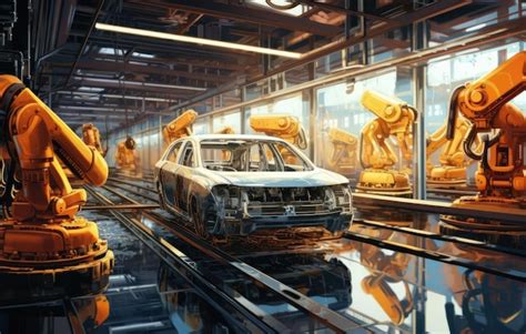 Industrial Robots Building Cars 的图像结果