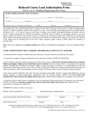 Image result for USC Reduced Course Load Form