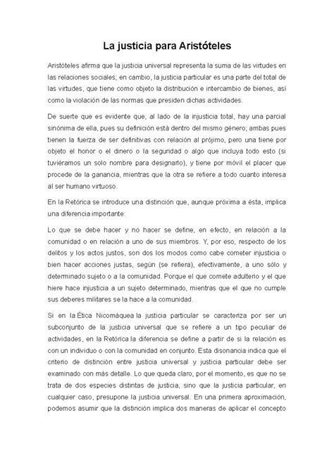 Justicia Aristoteles - La justicia para Aristóteles Aristóteles afirma ...