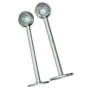 2Pcs Stainless Steel Bracket Clothes Ceiling Fitting Parts Supports ...