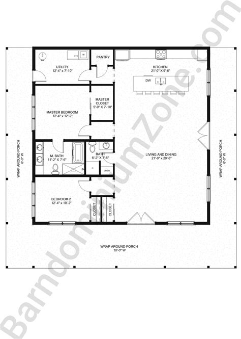 Beautiful 40x40 Barndominium Floor Plans To See