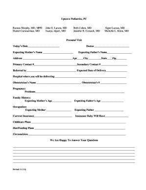 Uptown Pediatrics - Fill and Sign Printable Template Online