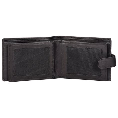 Sassora Genuine Leather Medium Black RFID Protected Men's Wallet