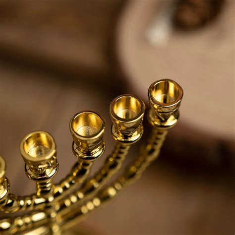 12 Tribes of Israel Menorah, Jerusalem Temple 7 Branch Jewish Candle ...