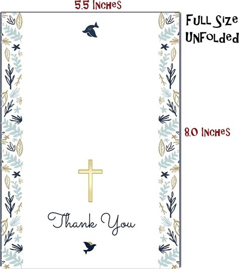 Elcer Christian Thank You Cards,Religious Catholic India | Ubuy