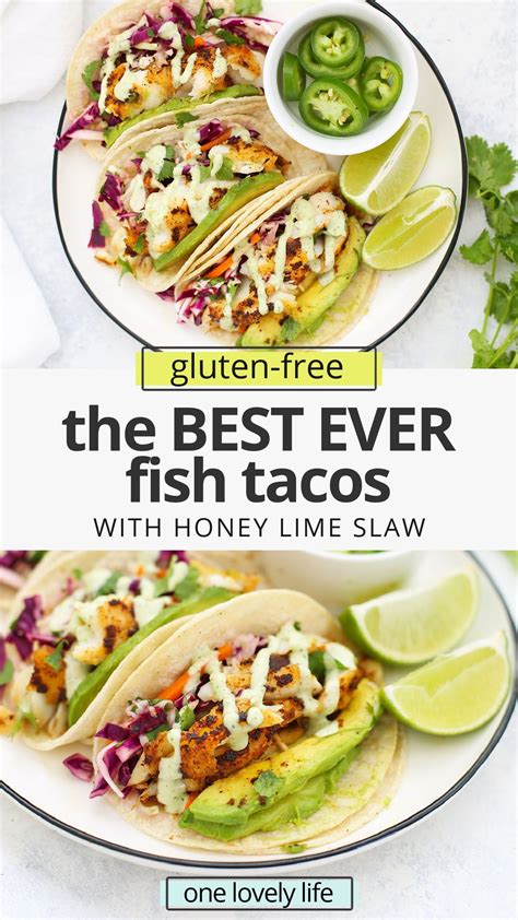 Fish tacos with honey lime cilantro slaw – Artofit
