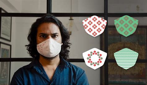 These face masks are inspired by the rich heritage of Indian art and ...