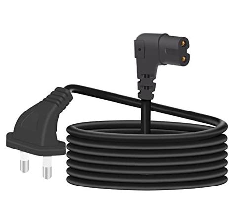 2-Pin L-Shape Universal AC Power Cord Cable | Compatible with Various ...