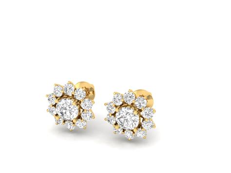 Radiant Bloom Diamond Stud Earrings – WhiteCut Diamonds