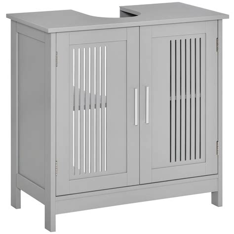 Buy kleankin Modern Under Sink Cabinet with 2 Doors, Pedestal Under ...