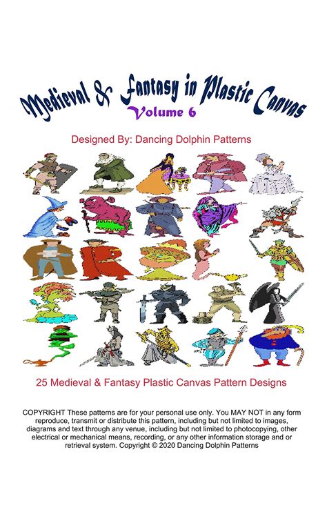 Buy Medieval & Fantasy in Plastic Canvas | Volume 6: 25 Medieval ...