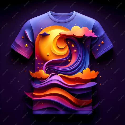 Next Print Vibrant and Psychedelic Northern Lights Inspired T shirt