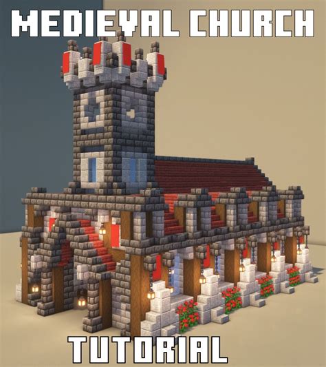 Image result for Minecraft Medieval Building Tutorial Church