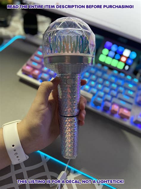 Seventeen Lightstick Decals K-Pop DECAL ONLY S.coups Wonwoo Mingyu Ver ...